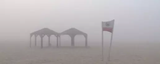 "משהו מפחיד עלה מהים": ערפל כיסה את מישור החוף