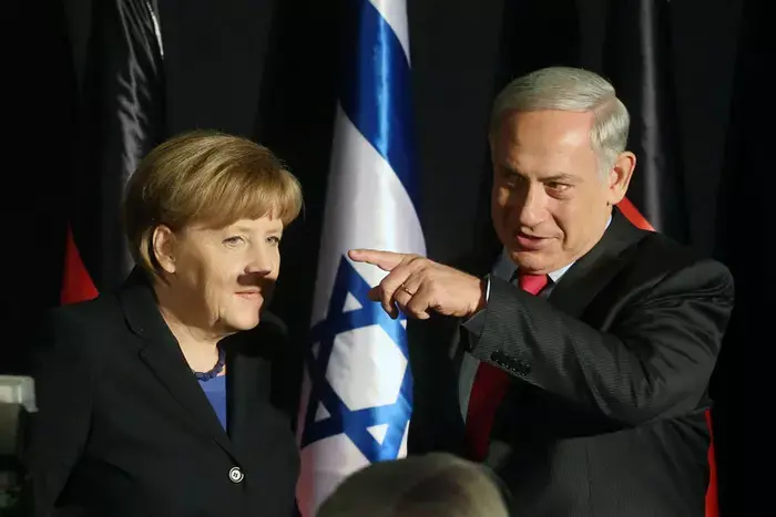 בעולם לא נרגעים מתמונת "השפם של מרקל"