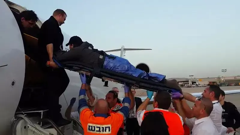 פצועים אוקראינים הוטסו לישראל לקבלת טיפול רפואי