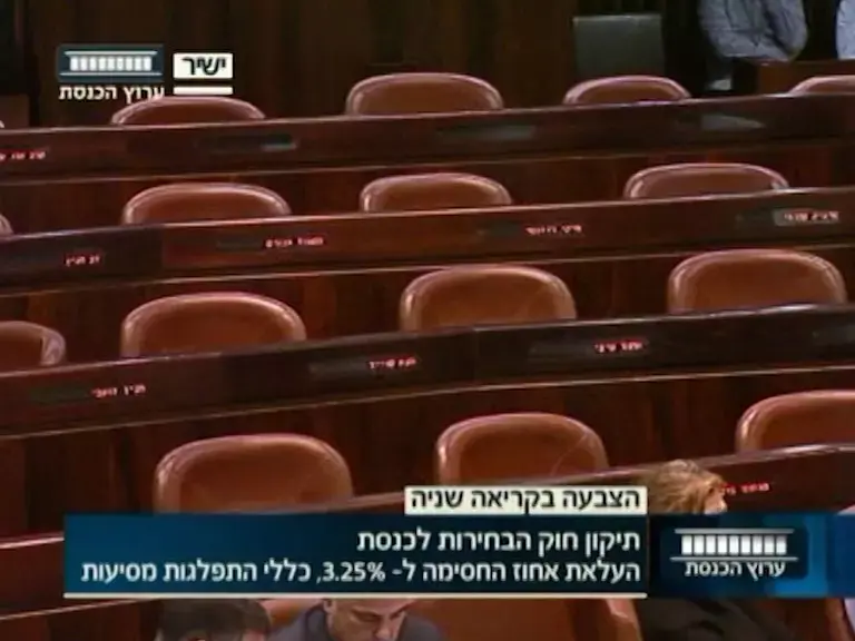 חוק המשילות עבר בכנסת בקריאה שנייה ושלישית