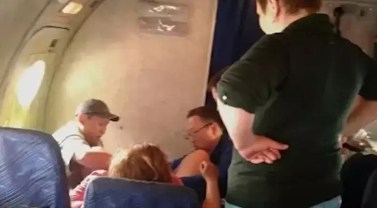 דרמה בשחקים: ילדה תאומות לעיני הנוסעים במטוס