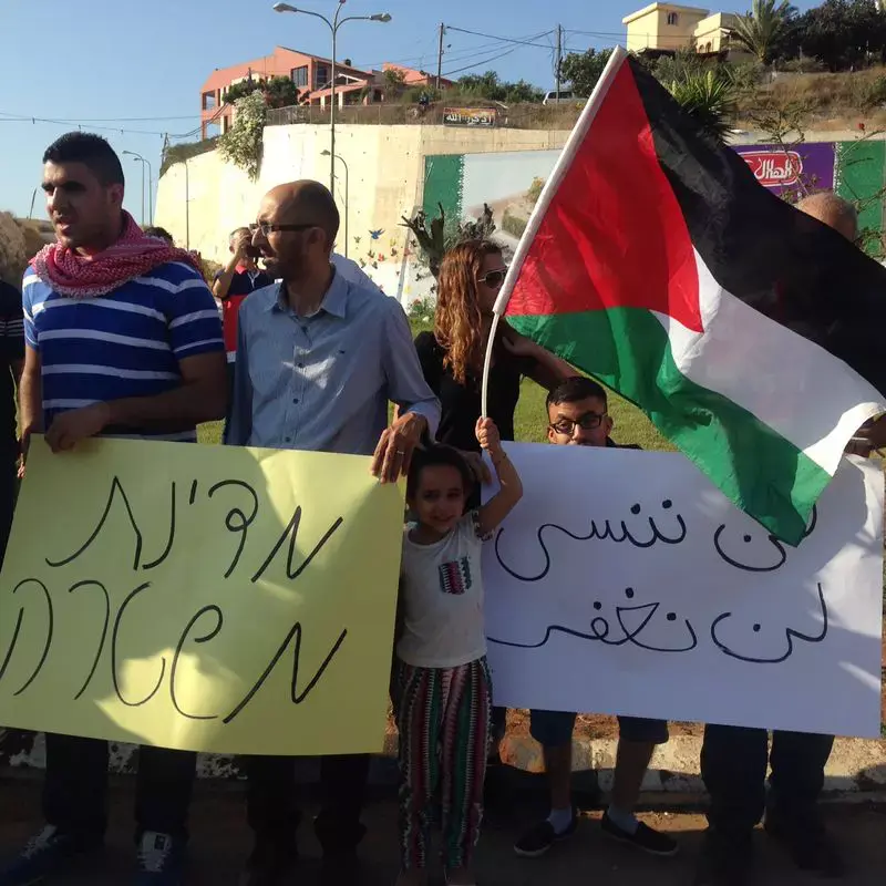 מחאה בוואדי ערה על רצח הנער: "ישראל - מדינת טרור"