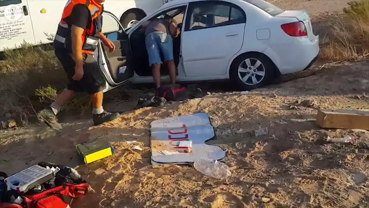 אישה נהרגה ו-7 נפצעו קל-בינוני בתאונה בכביש הערבה