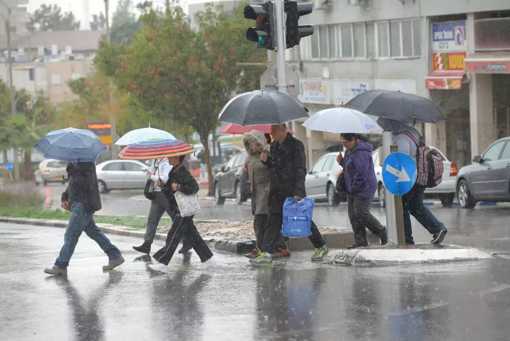 גם היום: גשם ברחבי הארץ; בהמשך השבוע יבש