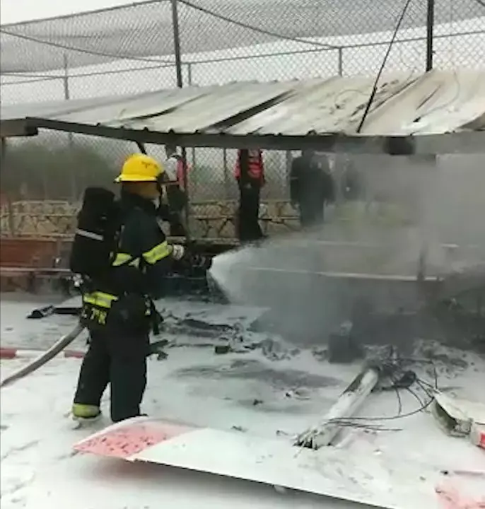 שני הרוגים בהתרסקות מטוס קל בראשון לציון