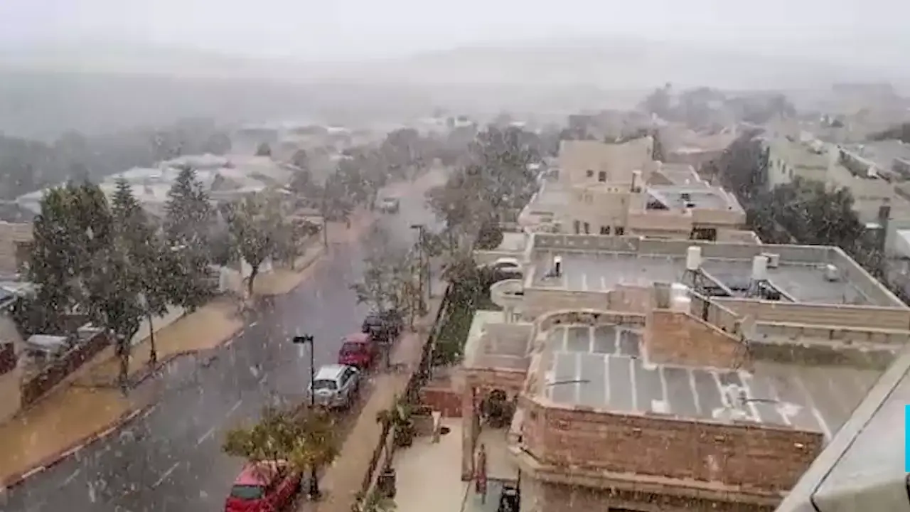 אחרי 14 שנה גם תושבי באר שבע רואים שלג: "חוויה עצומה"