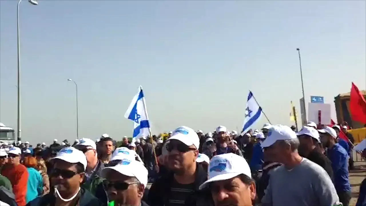 לקראת סכסוך עבודה בדרום: אלף עובדי כיל הפגינו בנגב