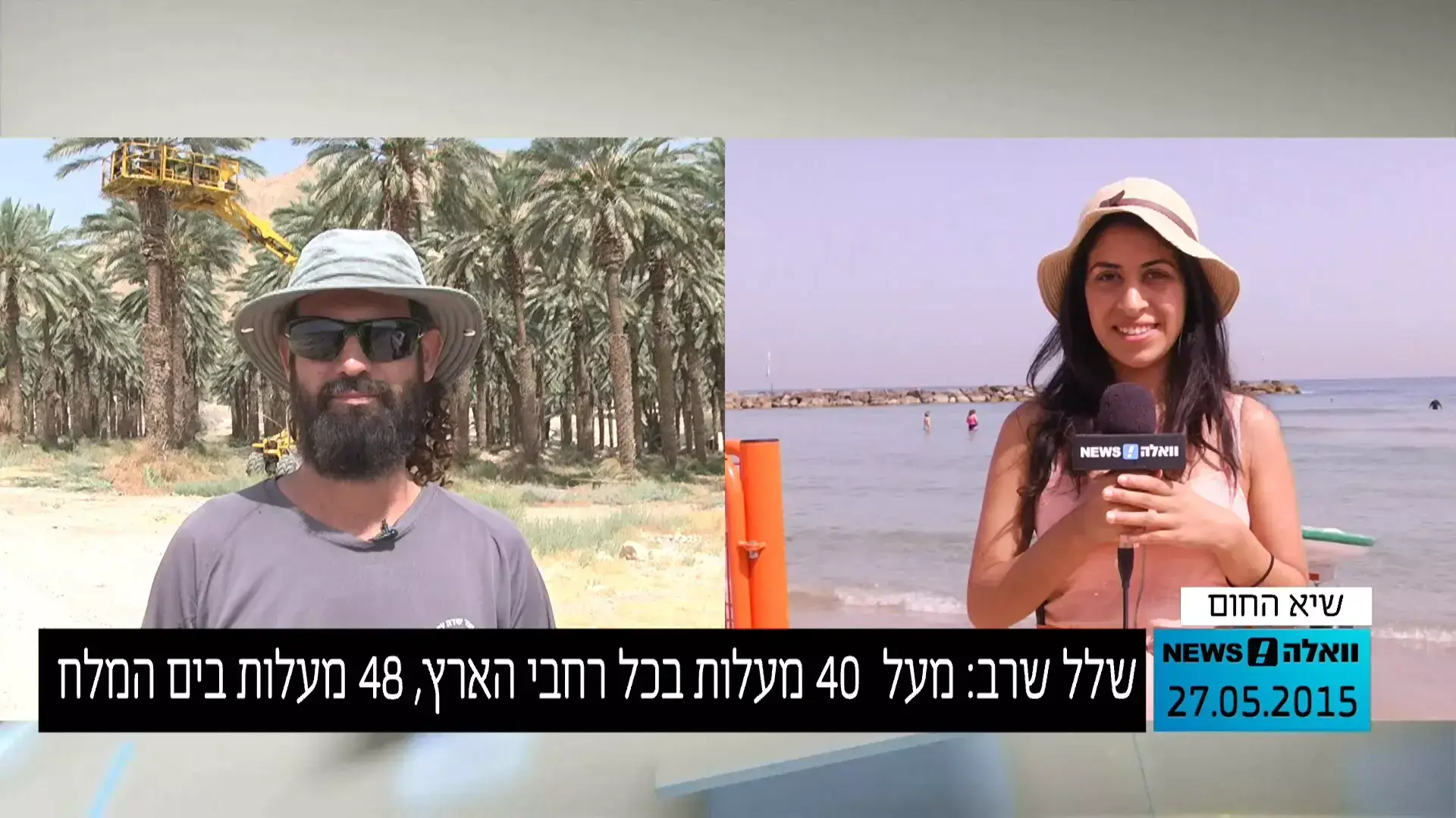 אולפן וואלה: איך עובדים בחוץ בחום של 48 מעלות?