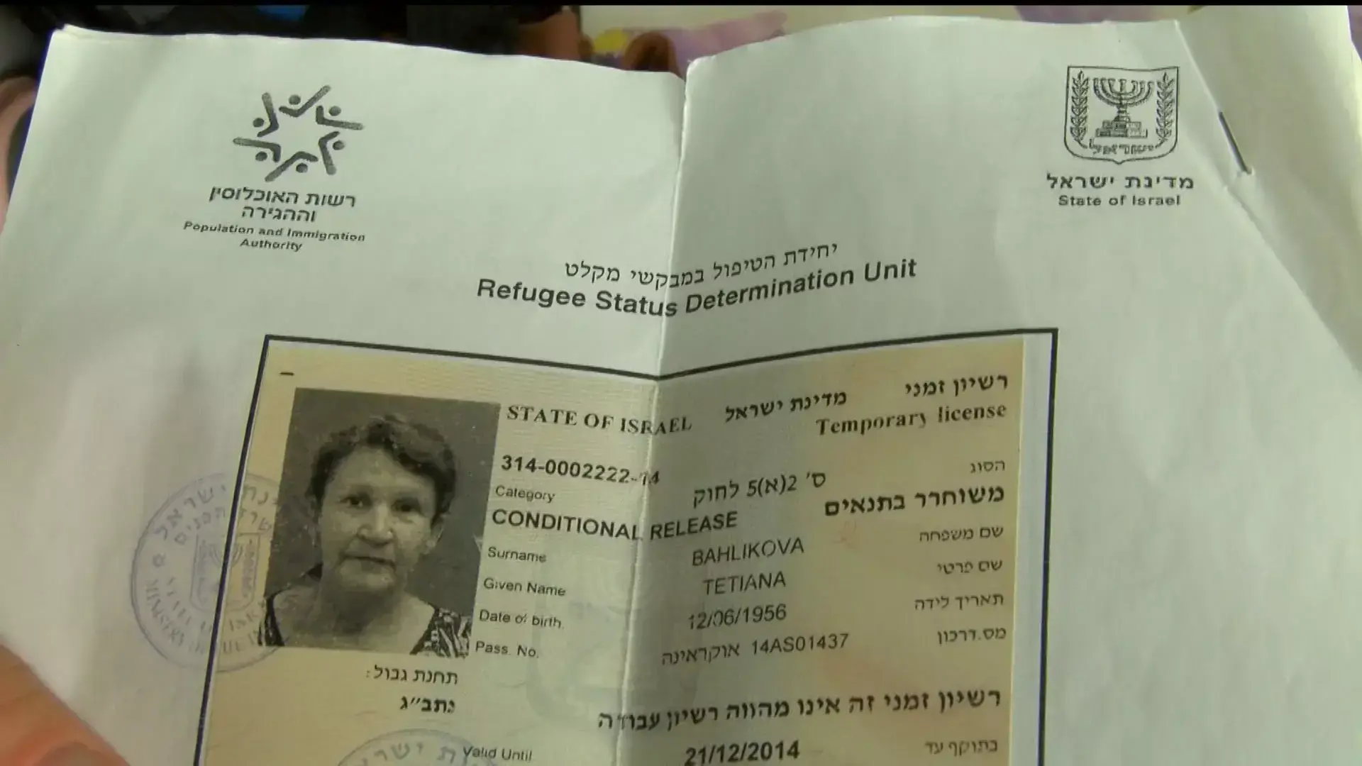 פליטי מלחמה- אם ובנה נמלטו מאוקראינה ומבקשים מקלט בישראל