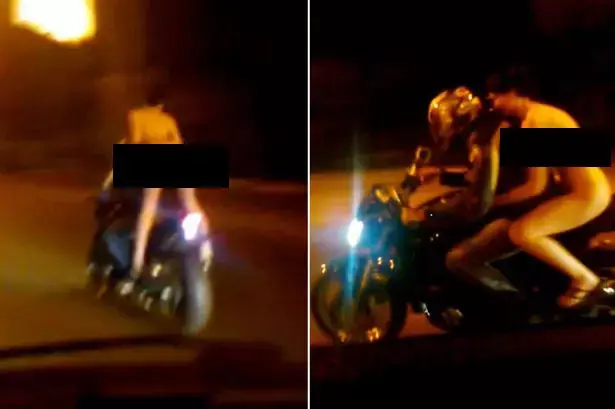 צפו ברוכבת האופנוע העירומה שמשגעת את רוסיה