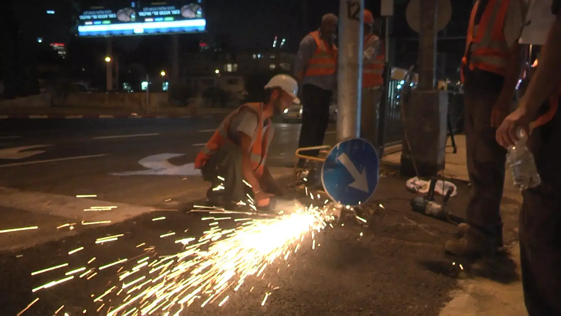 מהערב: עבודות הרכבת הקלה הגיעו לצומת עלית ברמת גן