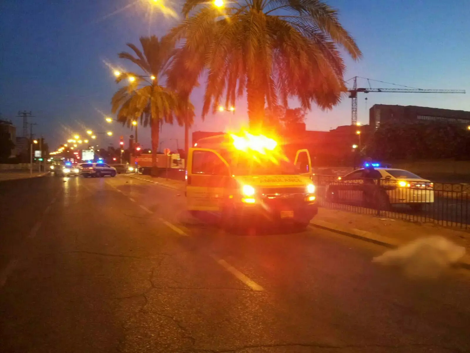 הולך רגל כבן 50 נהרג מפגיעת כלי רכב בבאר שבע