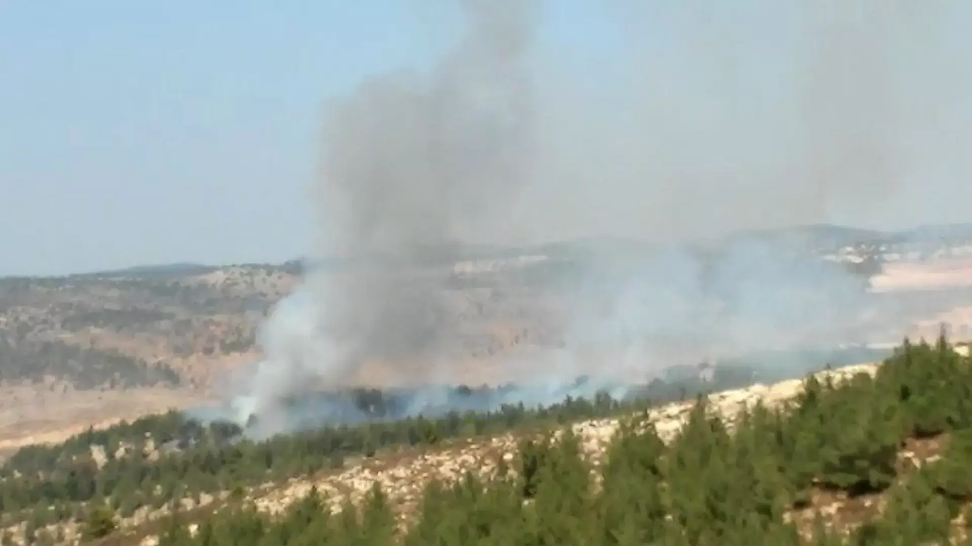 תושבים פונו מההתנחלות גבעות בעקבות שריפה; נבדק חשד להצתה