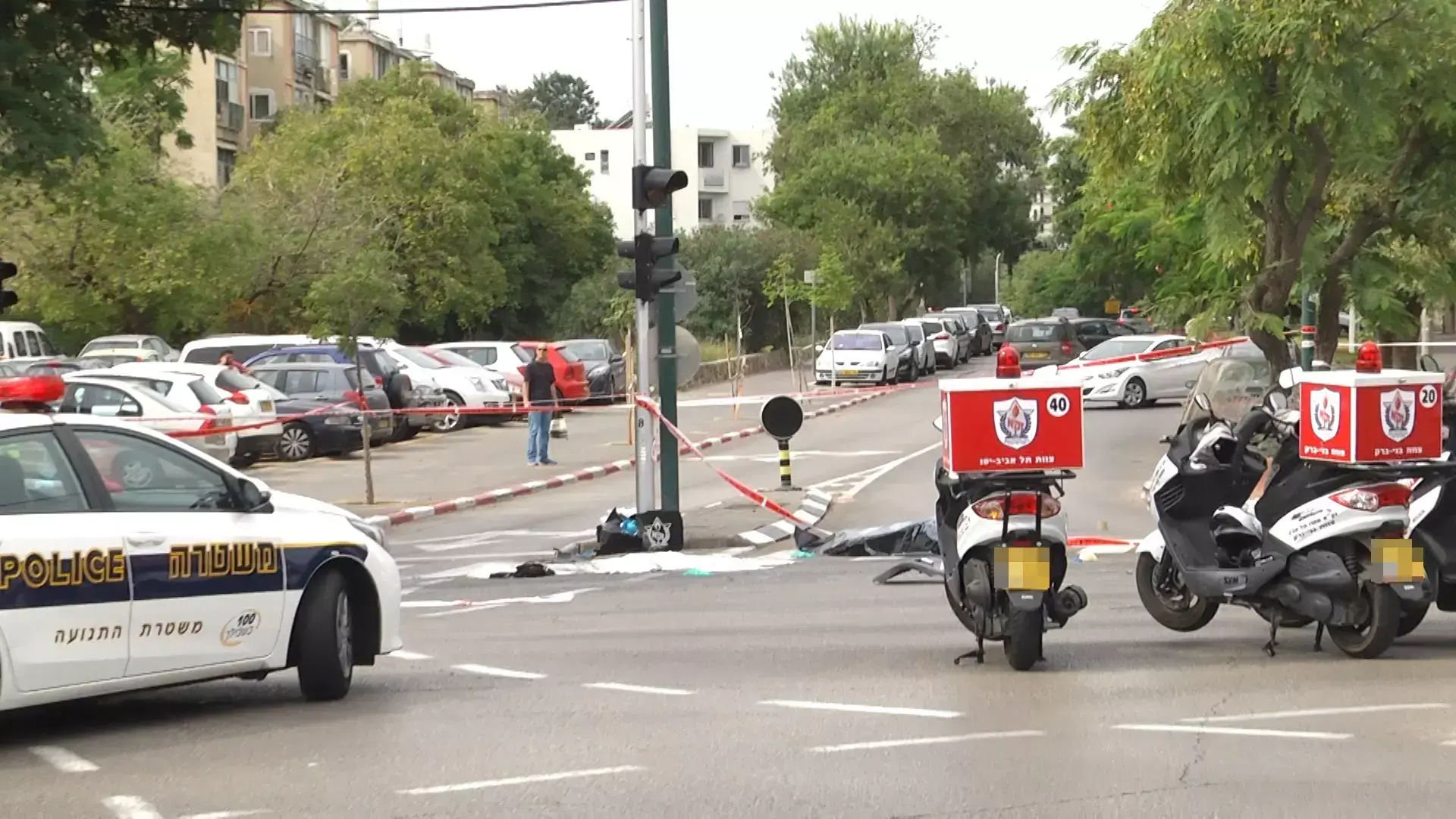 רכב עלה על המדרכה בתל אביב - ודרס למוות הולך רגל בן 60