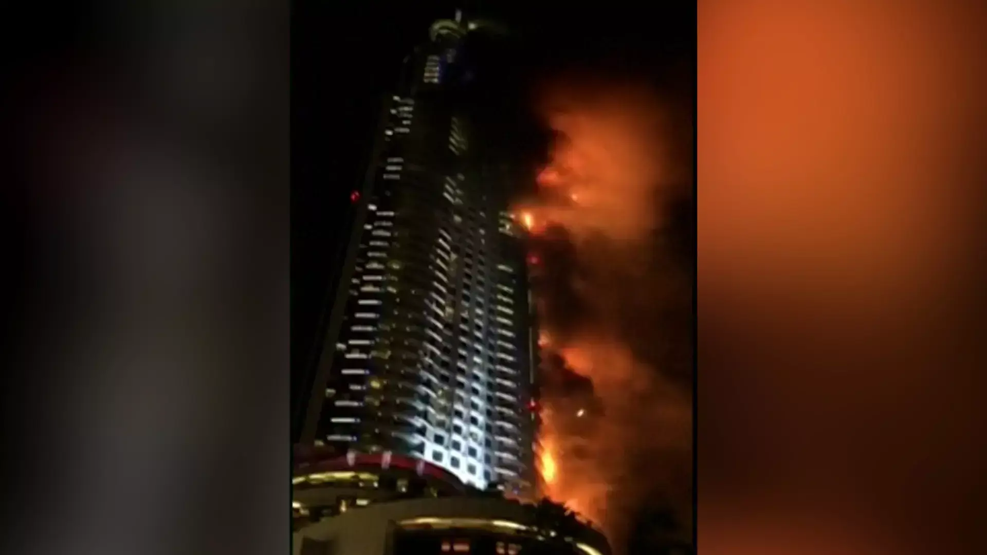 דובאי: שריפת ענק במלון הסמוך למגדל הגבוה ביותר בעולם
