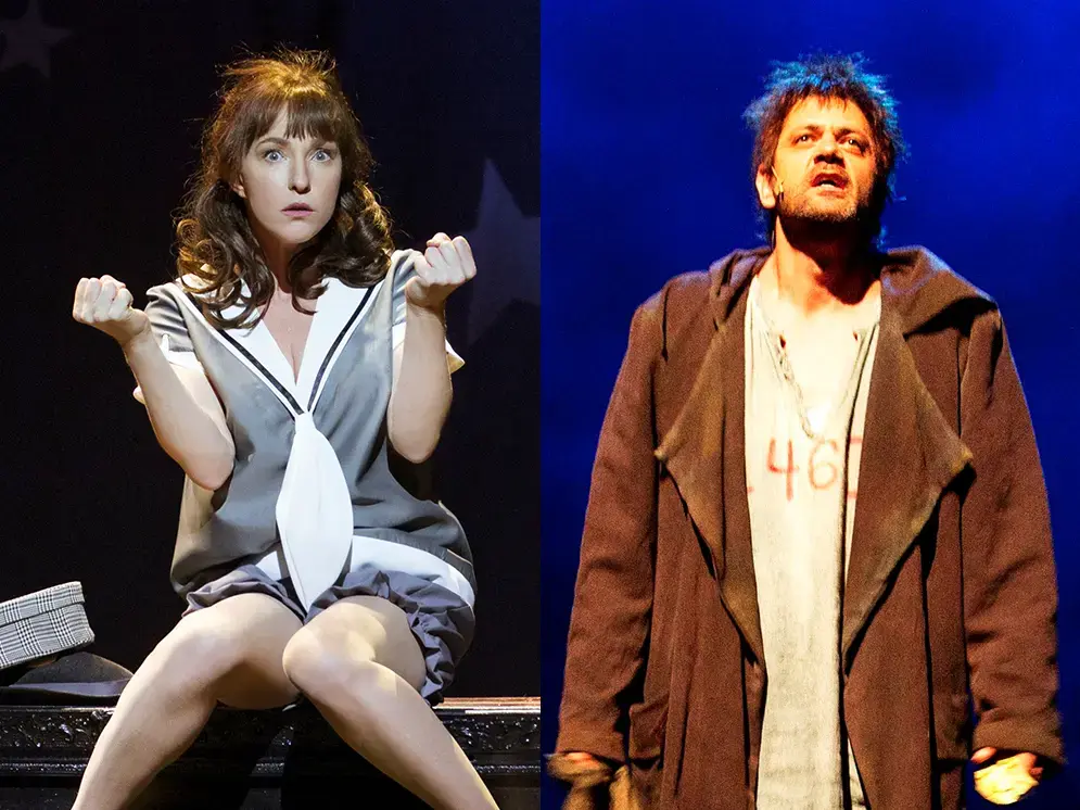 "מצחיקונת" נגד "עלובי החיים": שני מחזות הזמר הגדולים בישראל - ראש בראש