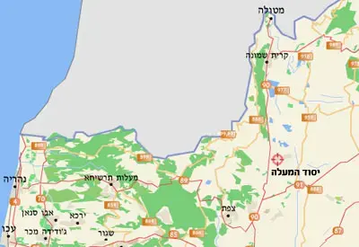 מפת נפילות 2.8.06