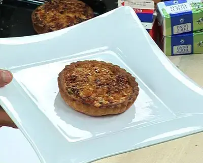קיש גבינה ופטריות