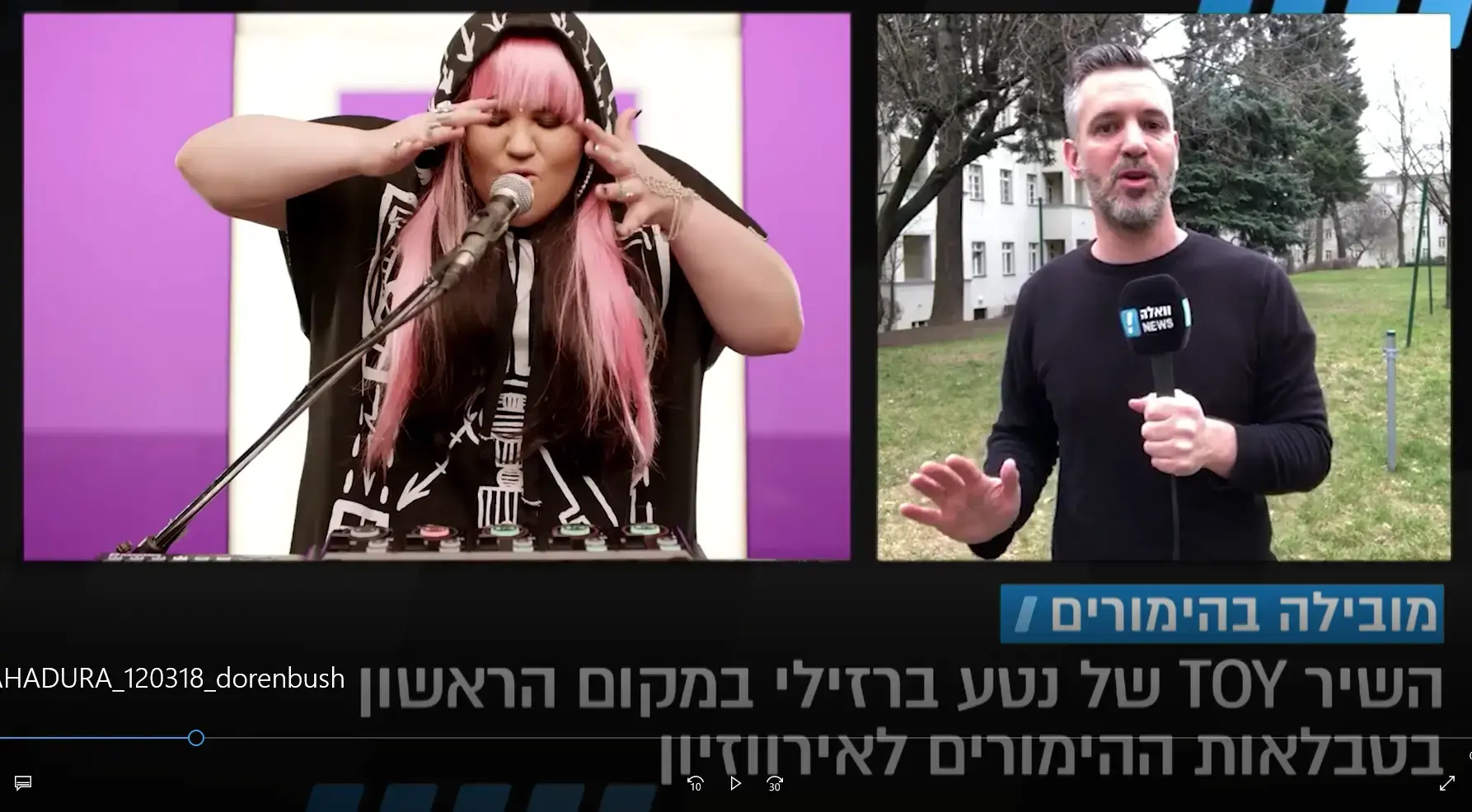 החברים של נטע: מתמודדי האירוויזיון מגיעים לכיכר רבין