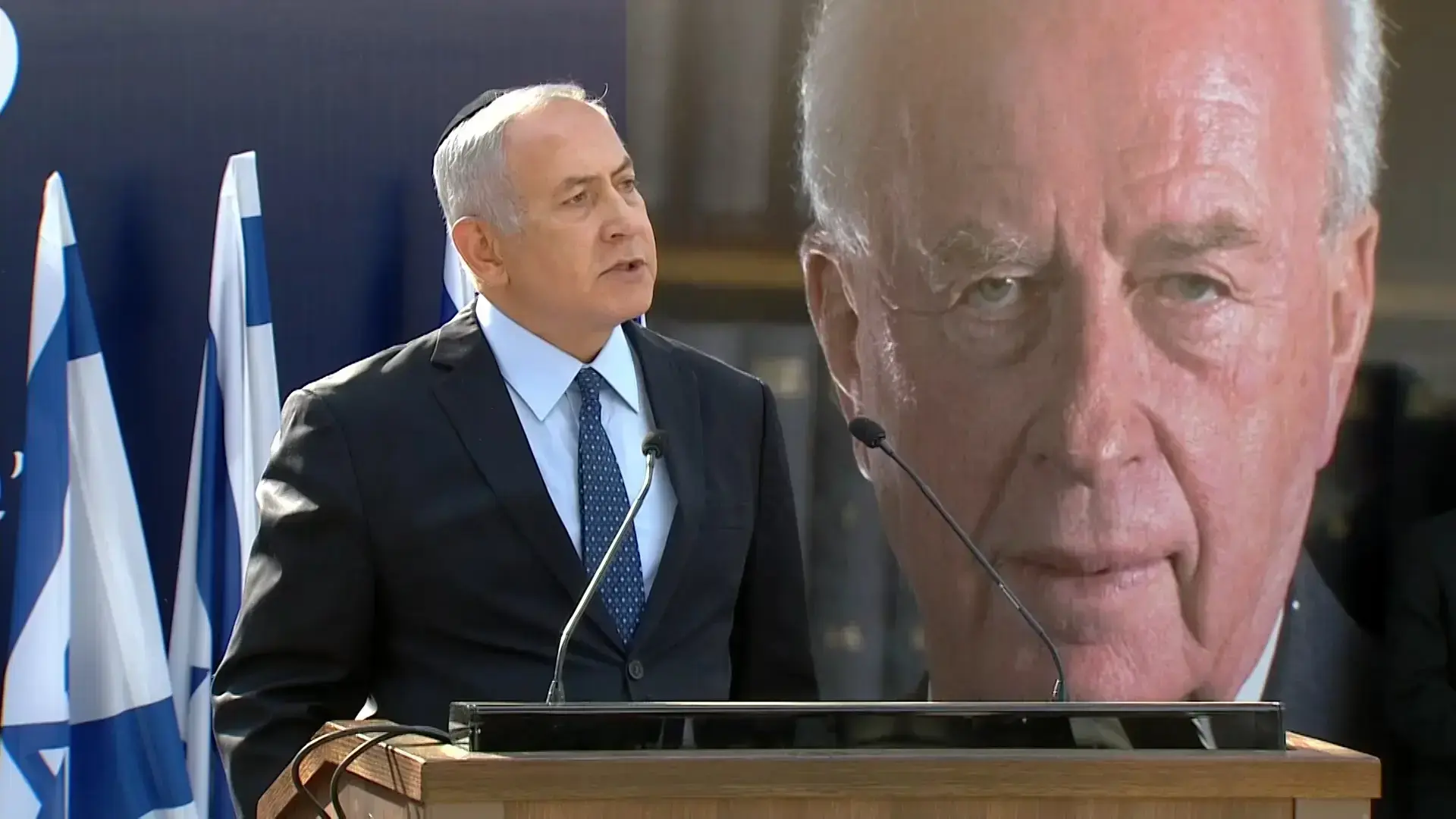 נתניהו בטקס הזיכרון ליצחק רבין: "נדון על הארכת ההסכם עם ירדן"