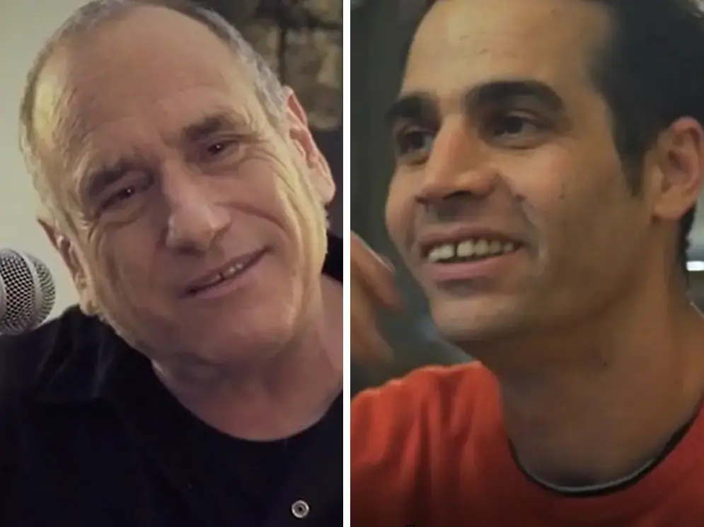 "היה לי פוסטר ענק שלו בחדר": המפגש המרגש בין דויד ברוזה לאביב גפן