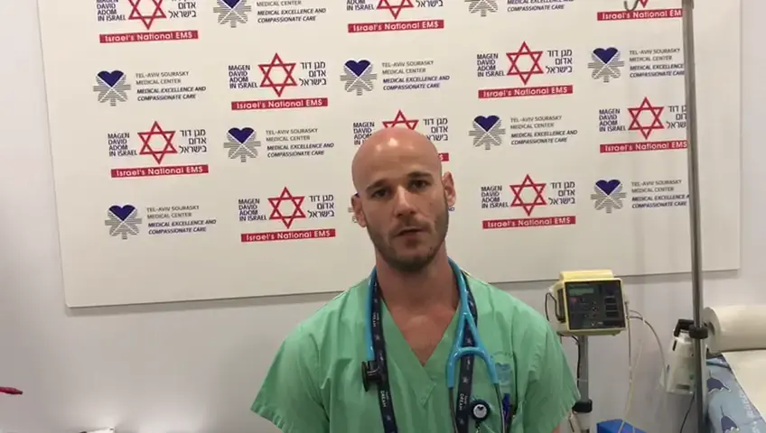 תאונה במתחם האירוויזיון: פועל נפצע קשה מנפילת עגלת תאורה