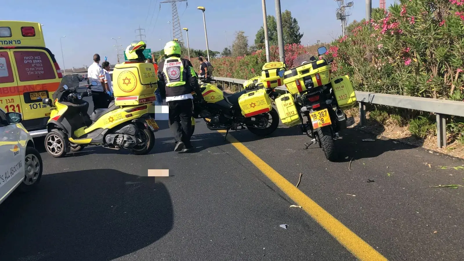 תאונה קטלנית באיילון: רוכב אופנוע נהרג מפגיעת רכב לימוד נהיגה