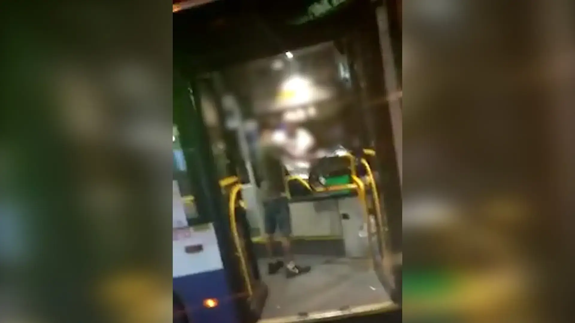 צעק "ניסית לתפוס אותי" והתנפל במכות על נהג אוטובוס | תיעוד