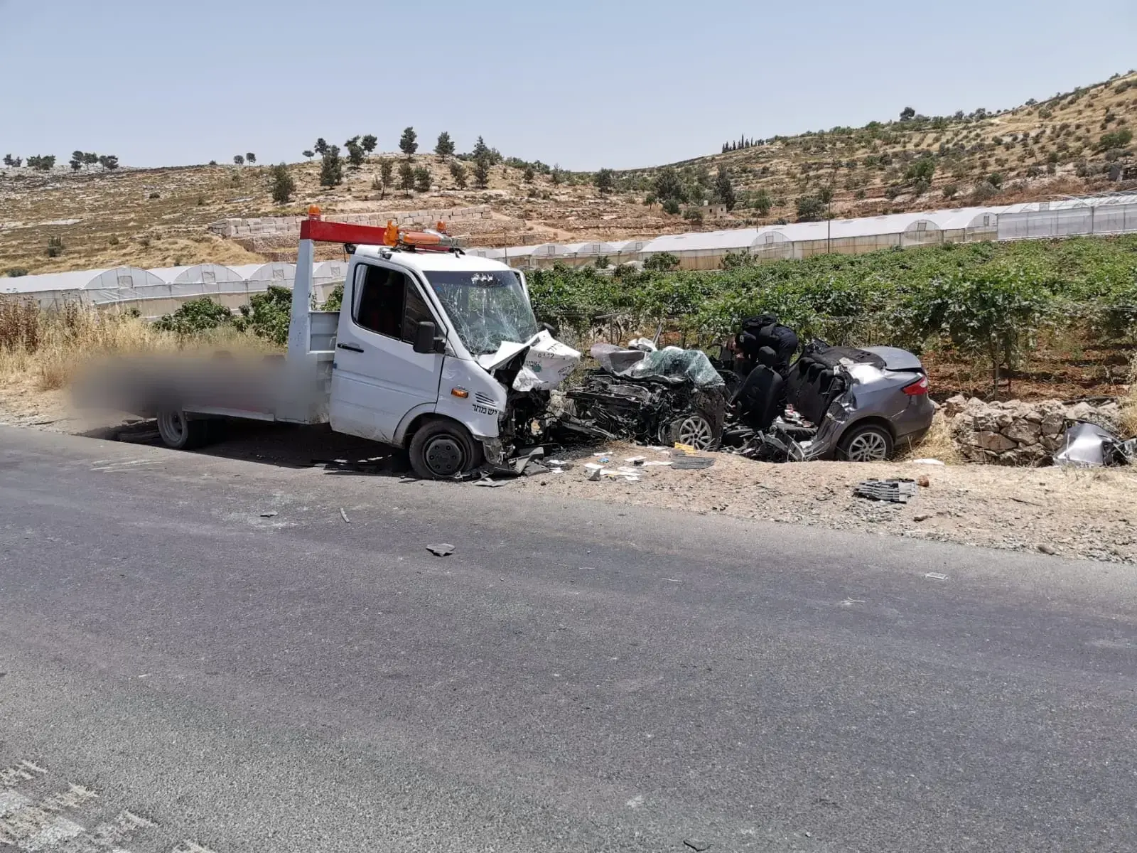 תאונה קטלנית סמוך לחברון: גבר בן 40 נהרג; ארבעה נפצעו