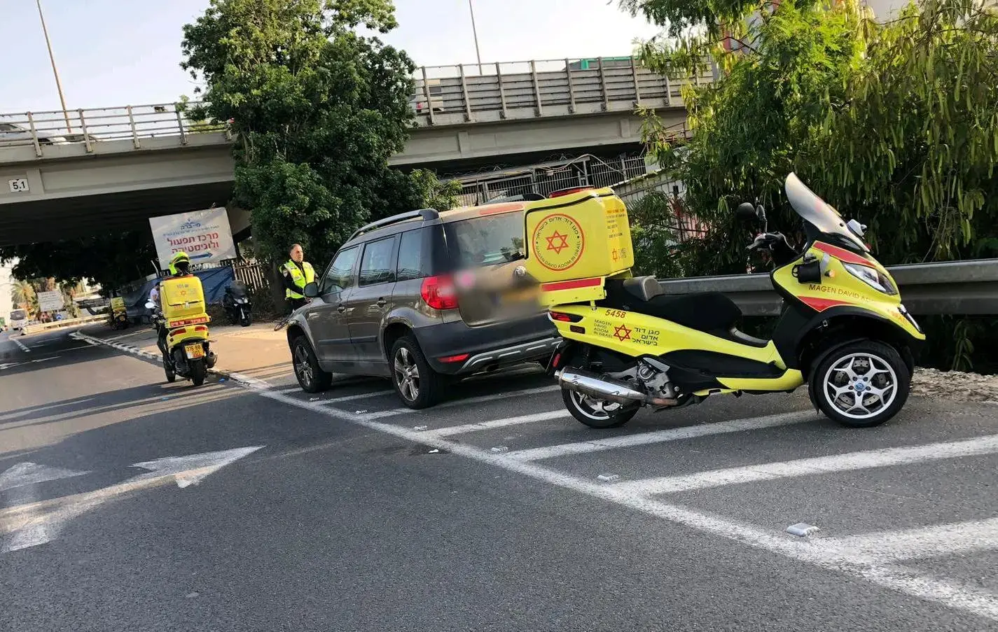 ילד בן שש נהרג מפגיעת רכב באזור כביש 25 שבנגב