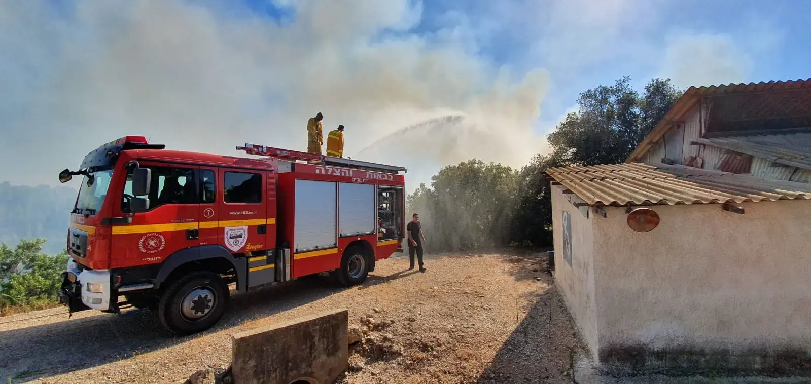 שריפה פרצה באזור בית שמש, תושבים פונו מהמושב בית מאיר