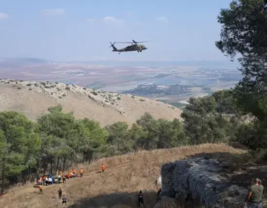 תאונת אומגה בגלבוע: גבר כבן 30 נפגע באורח קשה