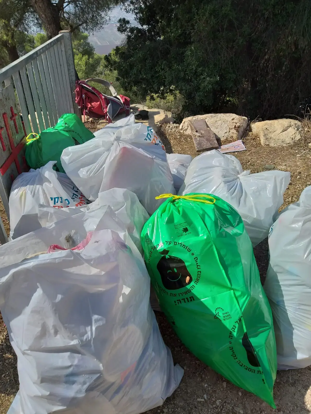 100 שקים של זבל: לקראת פריחת החלמוניות - התבור עבר ניקיון יסודי