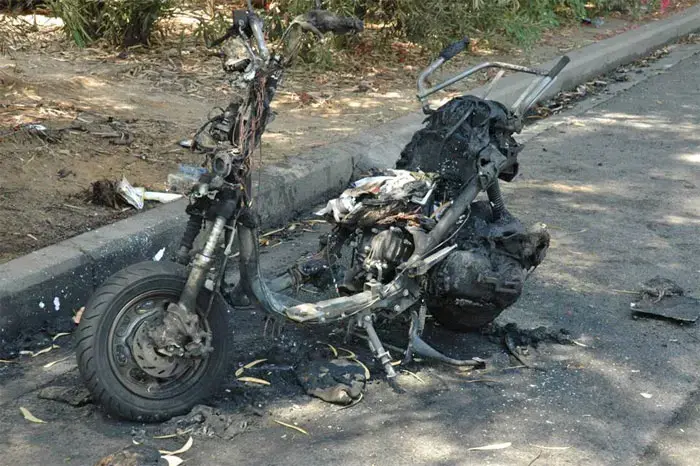 חשד: לא עבר טסט ושרף למורה את הקטנוע