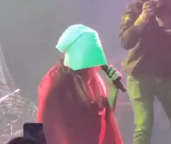 עם בגדי "סיפורה של שפחה": המחאה של קרן פלס באמצע ההופעה