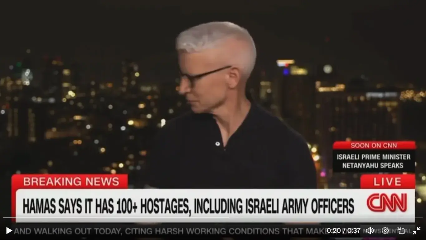 מגיש CNN השתנק מבכי לאחר ריאיון עם ישראלית שמשפחתה נחטפה
