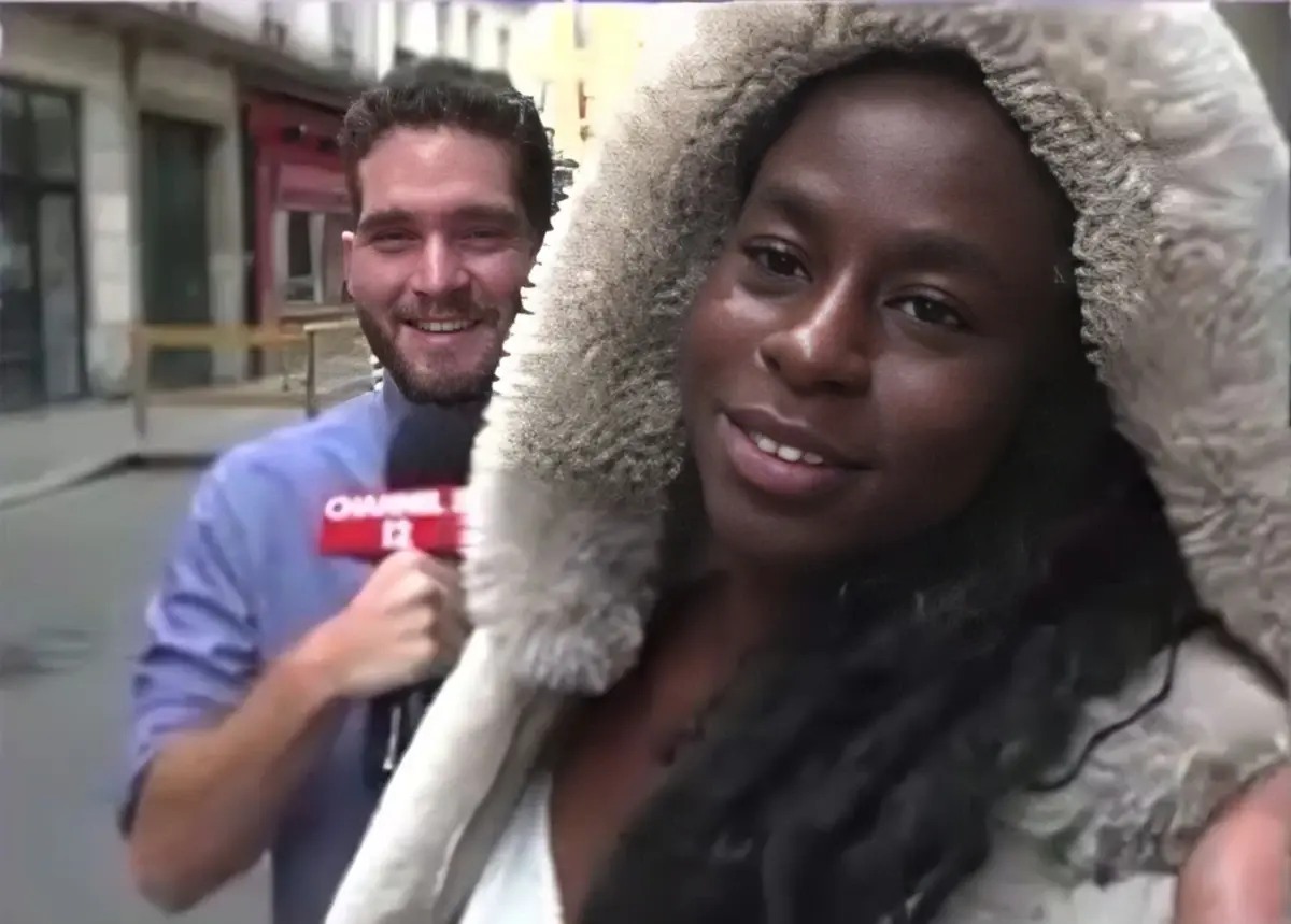 אדר גיציס שידר מפריז - עוברת אורח נכנסה בינו ובין המצלמה ועשתה פוזה. צפו