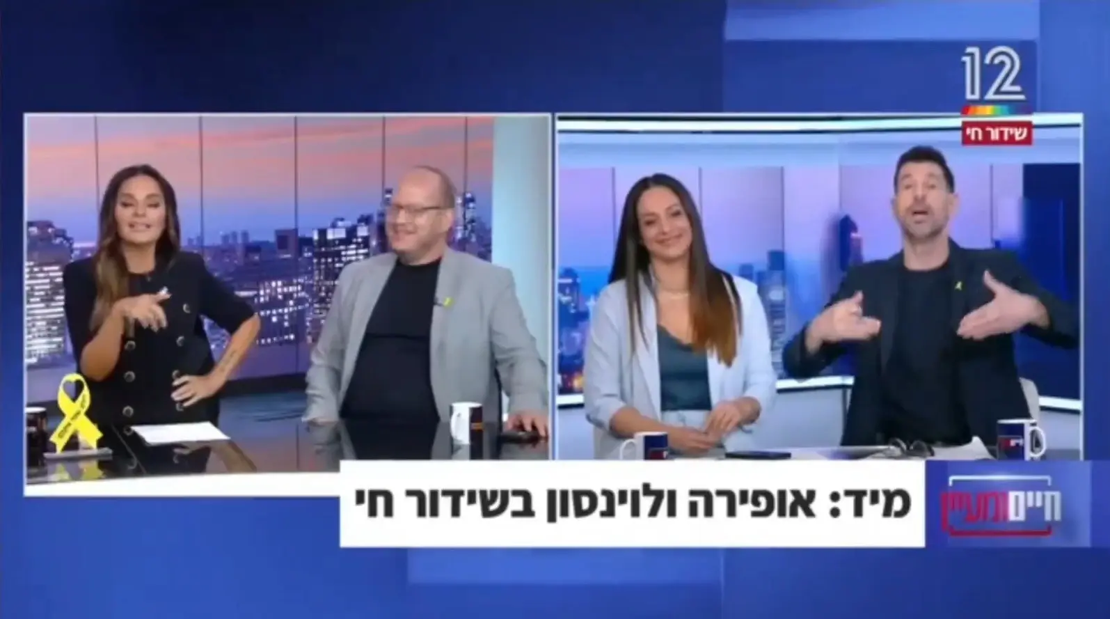 "אל תעליב אורחים", "סע, עזוב אותי": עימות חריף בשידור חי בין חיים אתגר לחיים לוינסון