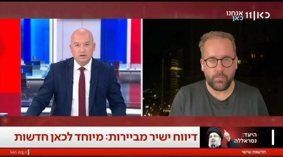 כתב גרמני בביירות התראיין בשידור חי לכאן 11 - ובתגובה נעצר ונחקר