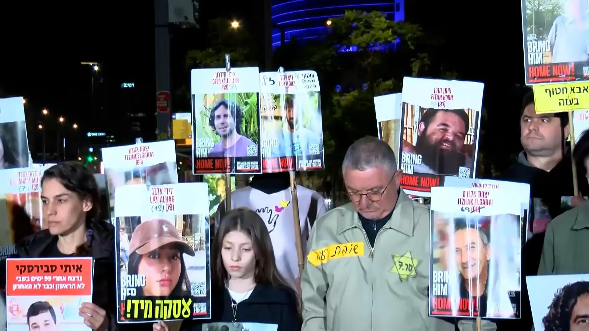 עינב צנגאוקר בהפגנה להשבת החטופים בתל אביב: "נתניהו שכח מה זה להיות יהודי!"