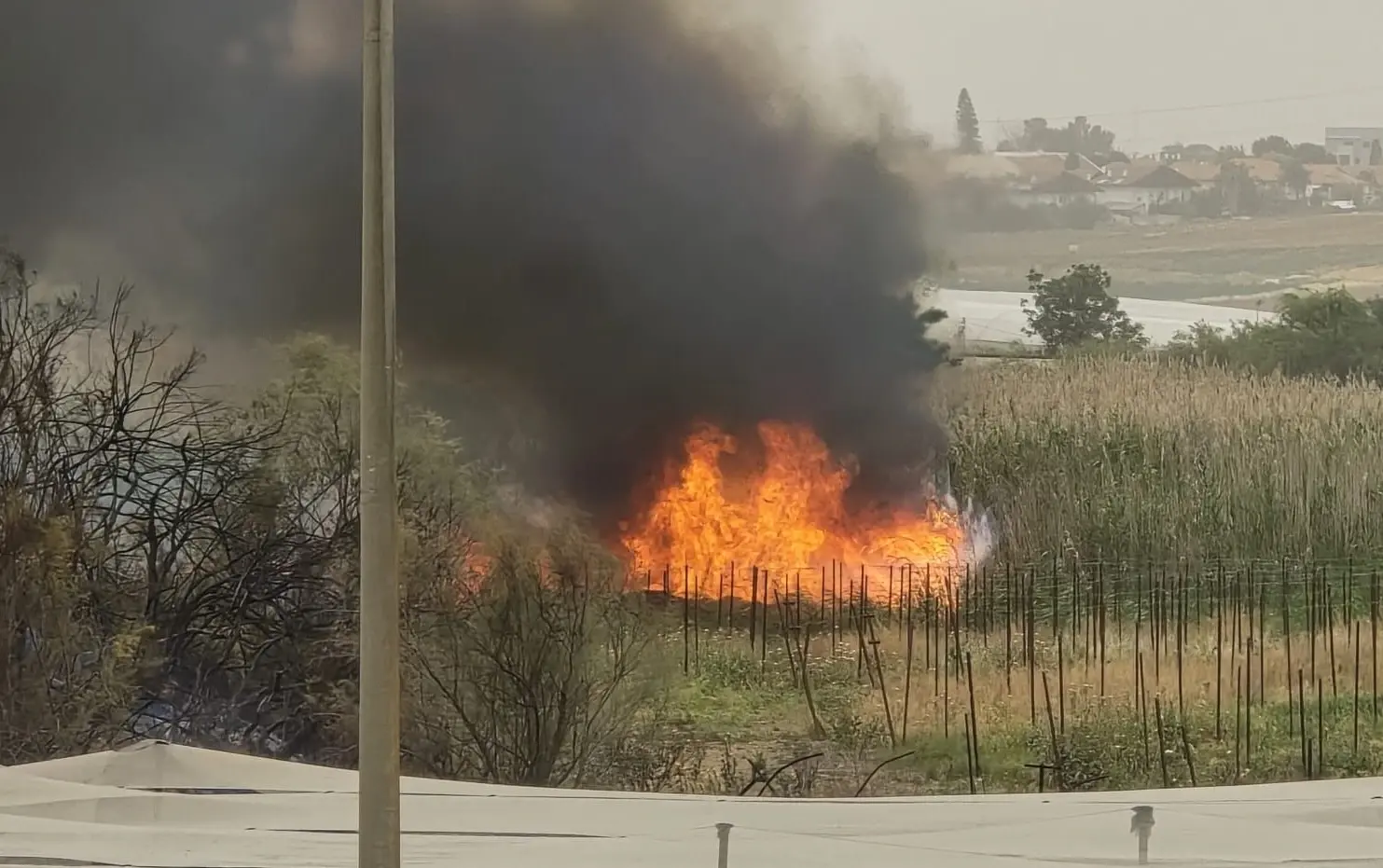 שריפה פרצה בנחל פרת, מסוקים הוזעקו לחילוץ מטיילים