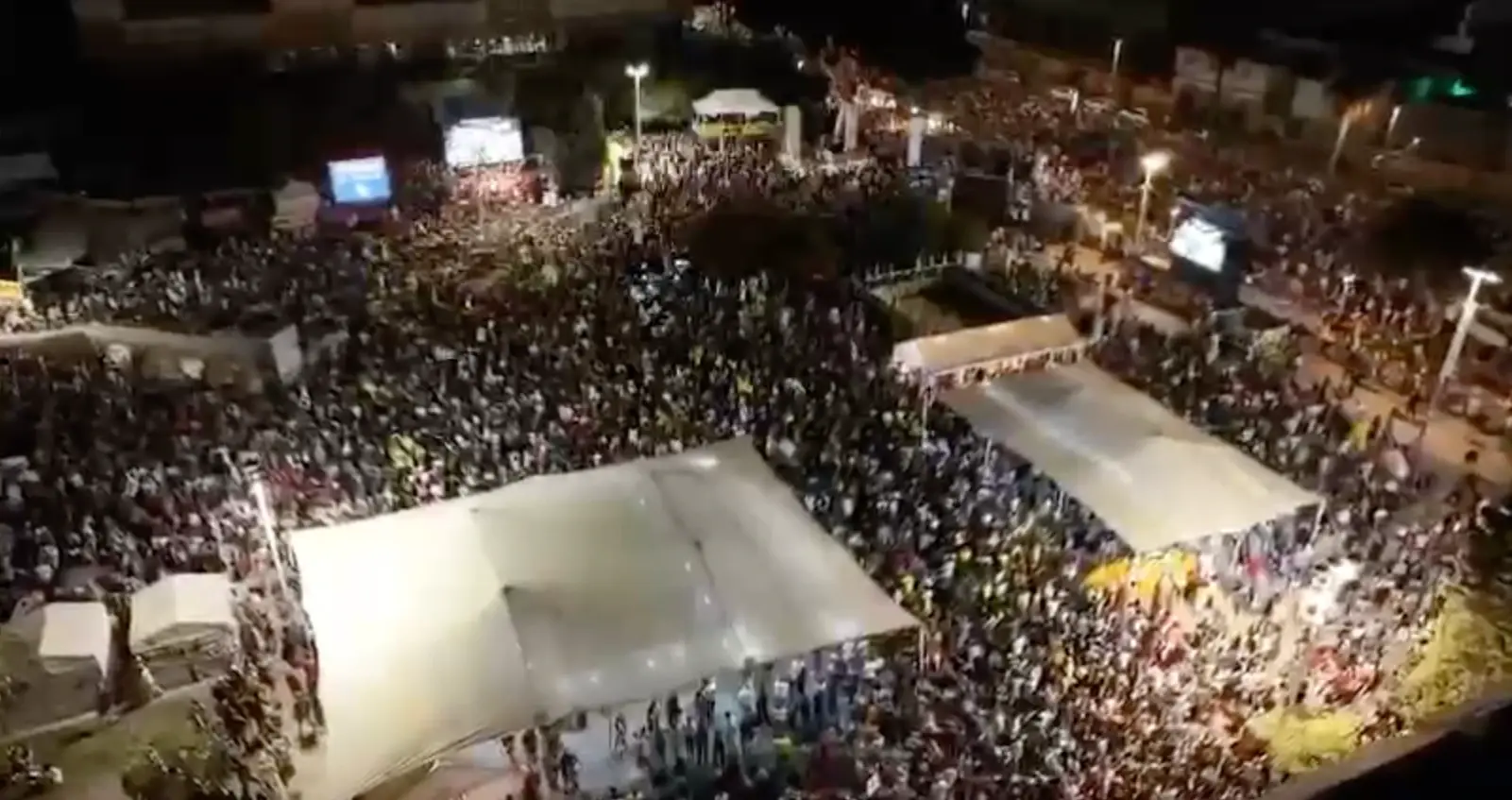 משפחות החטופים בעצרת ערב שביתת הענק: "מחר ישראל עוצרת"
