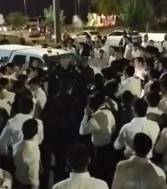עריק חרדי נעצר סמוך לאופקים - במקום התפתחו עימותים רבים