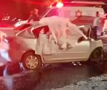 גבר נורה בטירה, החשד: נקמה על החיסול המשולש בשרון