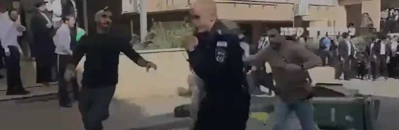 לאחר ארבעה ימים: נעצר חשוד בהפיכת ניידת משטרה בהפרות סדר בבני ברק