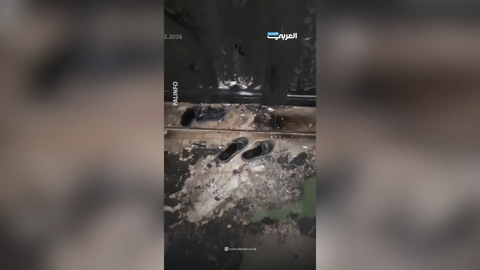 דיווח: מתנחלים הציתו מסגד, התושבים המומים: "היינו בדרך לתפילה"