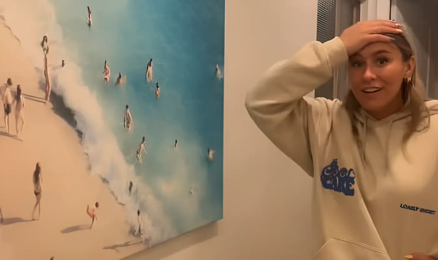 המשפחה נכנסה ל-Airbnb - ועל הקיר חיכתה תמונה בלתי אפשרית