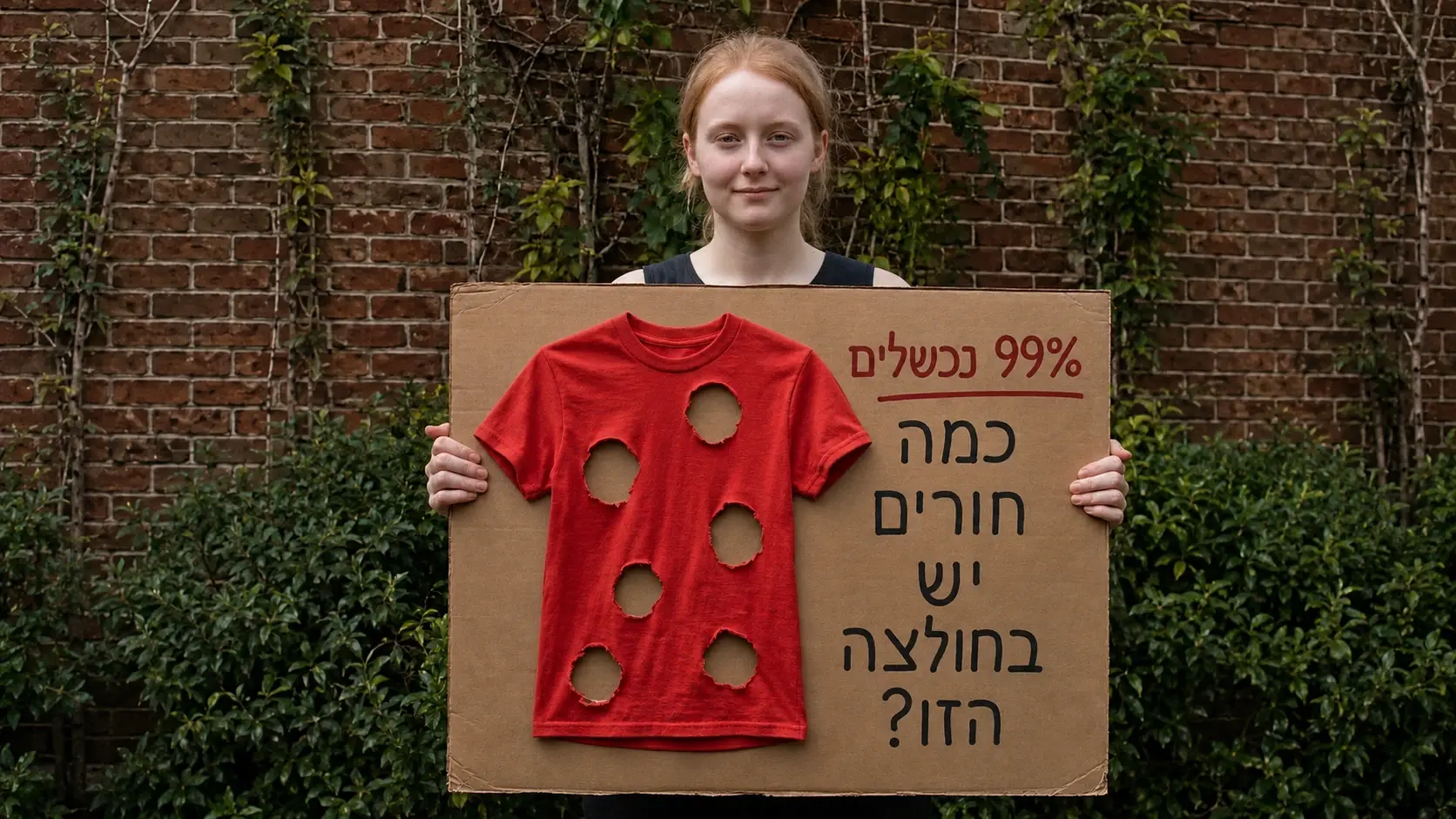 כמה חורים באמת יש בחולצה? החידה שמבלבלת כמעט את כולם