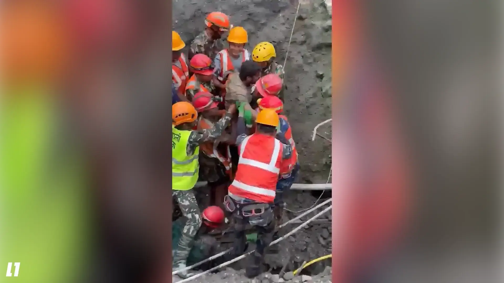 תשעה ימים במעמקי ההר: שני עובדים חולצו בחיים ממנהרה בנפאל | תיעוד
