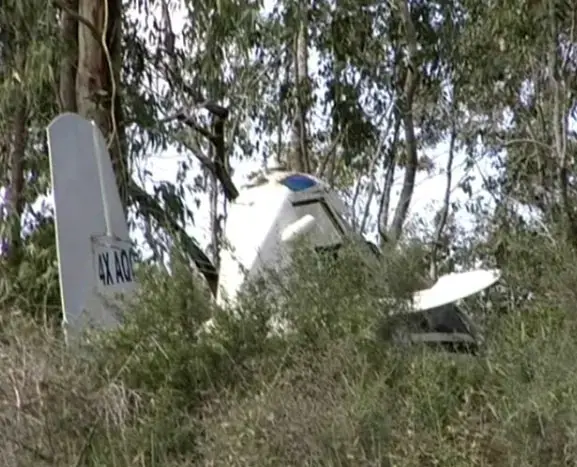 מטוס הריסוס התנגש באנטנה סלולרית והתרסק